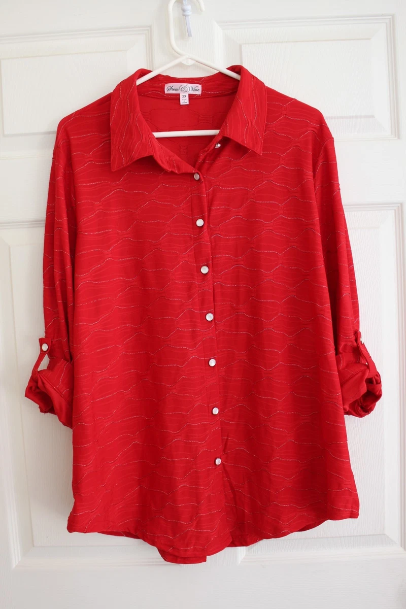 Red Tops & Blouses for Women for Sale - eBay Red Tops & Blouses for Women for Sale - eBay