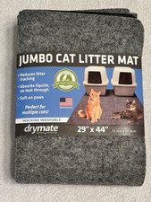 Jumbo Cat Litter Mat 29  x44  Machine Washable