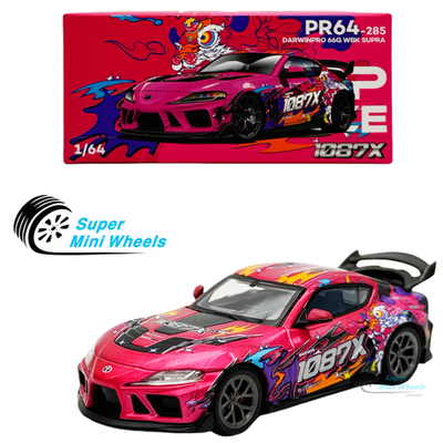 Pop Race 1:64 Darwinpro 66G WBK Toyota Supra Pink 1087X #285 | eBay