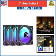 120mm ARGB Reverse Case Fan Infinity Mirror PWM PC Cooling Fan 1800RPM