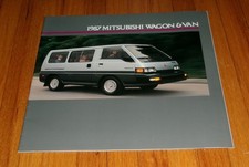 Original 1987 Mitsubishi Wagon Van Deluxe Sales Brochure Catalog Original 1987 Mitsubishi Wagon Van Deluxe Sales Brochure Catalog