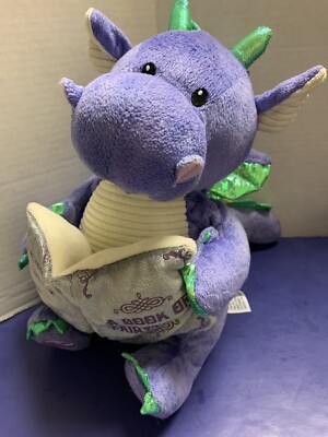 Cuddle Barn Animated Story Telling Dalton The Purple Dragon Plush Fairytales 10 