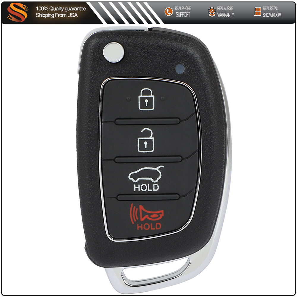 Remote Car Key Fob for Hyundai Santa 2013 2014 2015 2016 TQ8RKE-3F04 4 Buttons