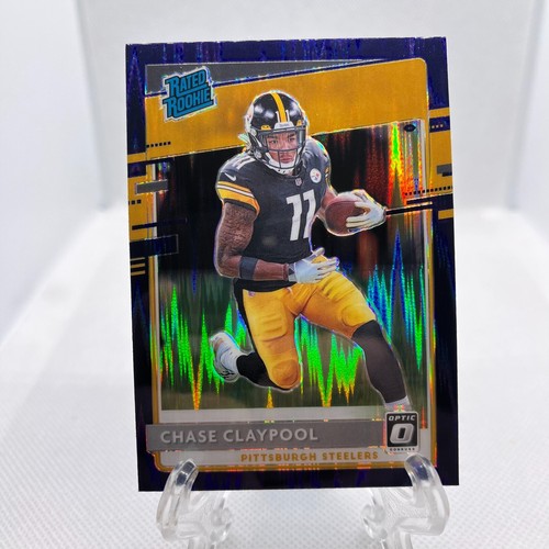 Chase Claypool 2020 Optic Purple Shock Rated Rookie #177 Pittsburgh Steelers