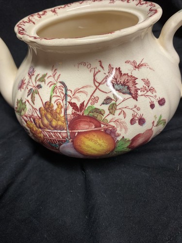 Vintage Mason's Patent Ironstone Teapot Fruit Basket England - Picture 6 of 12