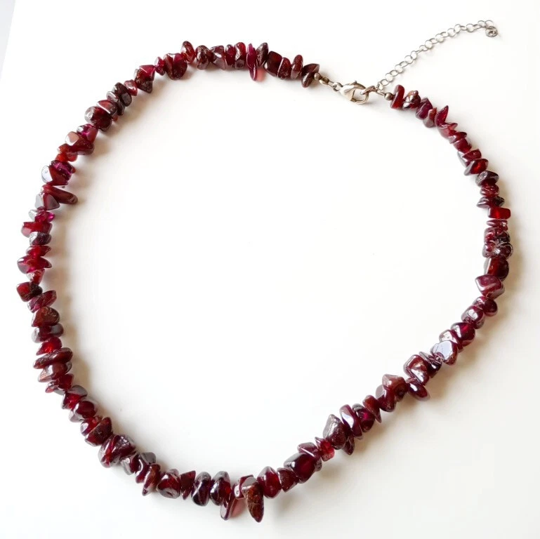 Collier Ras De Cou (collier De Chien) - Perles Grenats Véritables - Fermoir Argenté Style Ottoman - Neuf