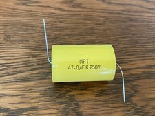 1 New 47 uF 250V Supertech MPT Film Audio Signal Crossover Capacitor Qty 