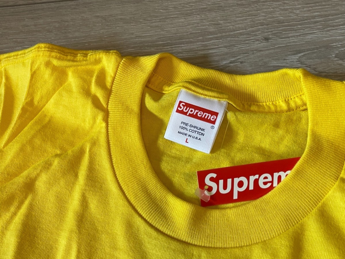 Supreme Yellow Logo Supreme Tonal Box Logo Tee SS23 L Large