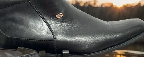 La Milano Vintage Black Zip Boots B5510-001 - Picture 4 of 8