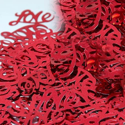 Confetti Word Love Red - Retail Pack #7756 QS0