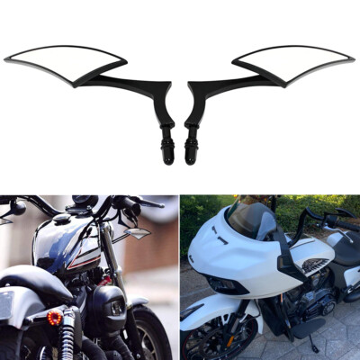 Harley Davidson Mirrors Harley Davidson Motorcycle Mirrors - Black Rear View Mirrors For Sportster, Dyna, Softail Models Krator Harley Mirrors - View #12