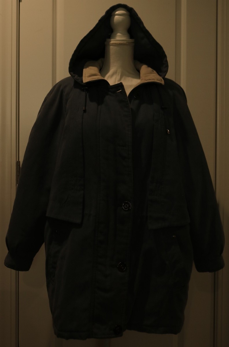 Pant Coat Jacket Large Blue Forecaster Blue Lined Hood Zip Up