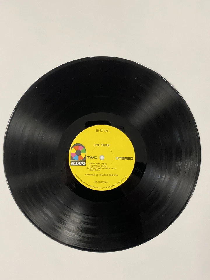 Cream 12" Vinyl Record Single Original 1970 Atco Release  - Image 3 of 4