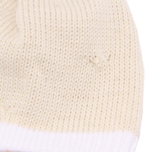 4628X cappello bimbo LITTLE BEAR beige/white cotton baby hat - Picture 3 of 4