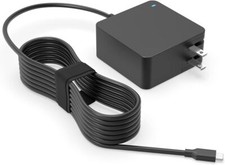 65W 45W USB C AC Charger Fit for Asus Zenbook 14 OLED UX3405MA Q415MA S black