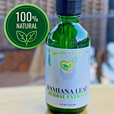 Damiana Extract Non-Alcohol  Liquid Herbal Drops Natural Organic Plant-base 2 OZ