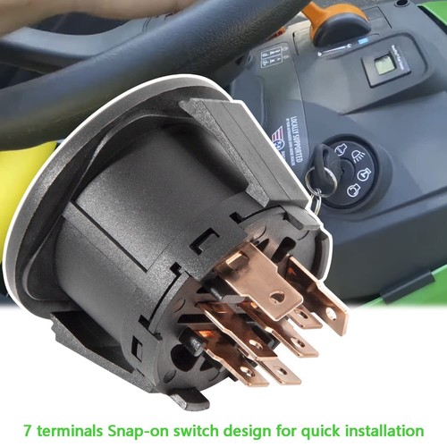 Ignition Starter Switch with 2 Keys For John Deere X300 X304 X320 X324 X340 X500 - Picture 8 of 11