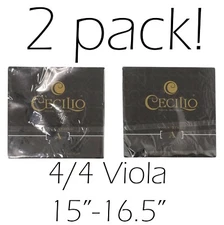2 Pack Cecilio Musical Instruments 4/4 Viola Strings A, D, G, and C 15 - 16.5 In