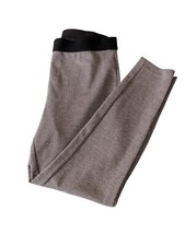 Talbots Womens Pants Size 10 Black Gray Checked Pattern Slim Fit Preppy