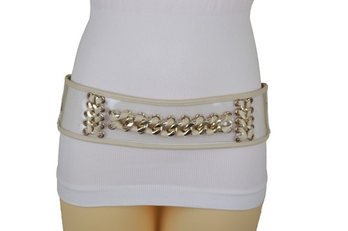 white lace up corset belt