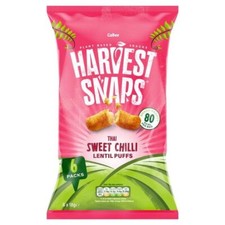 Harvest Snaps Thai Sweet Chilli Crispy Lentil Puffs 6 x 18g