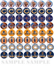 SET of 100- 1" PRECUTS Baseball Bottlecap images. WE CUT THEM 