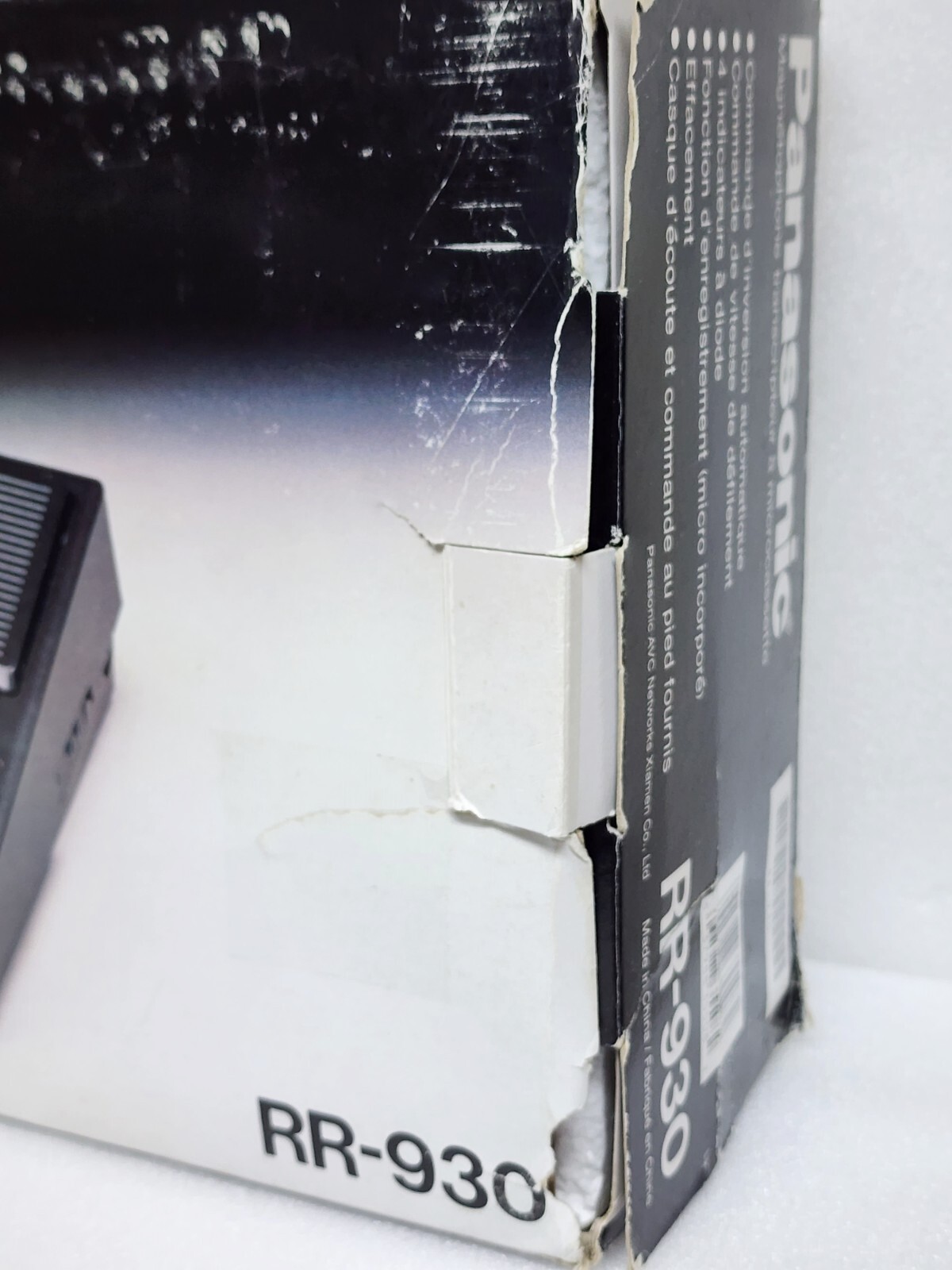 Panasonic RR930 Microcassette Transcriber w/ Foot Pedal & Headset