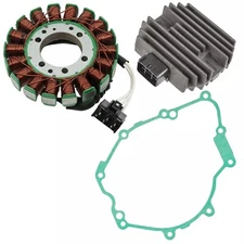 FOR 2006-2016 YAMAHA YZFR6 MAGNETO COIL STATOR+VOLTAGE  RECTIFIER+GASKET ASSY