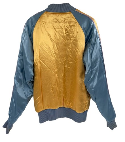 Chaqueta Bomber Vintage Sukajan Souvenir Rayón Reversible Talla Grande Bordada - Imagen 11 de 19