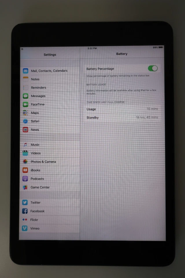 Apple iPad Mini A1432 1st Gen Black 7.9 inch Touch Screen IPS LCD Wi-Fi Tablet - Image 3 of 4