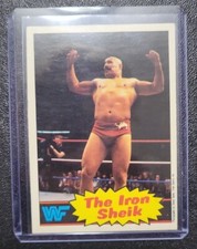 1985 OPC O Pee Chee WWF #2 The Iron Sheik Rookie Card Excellent 