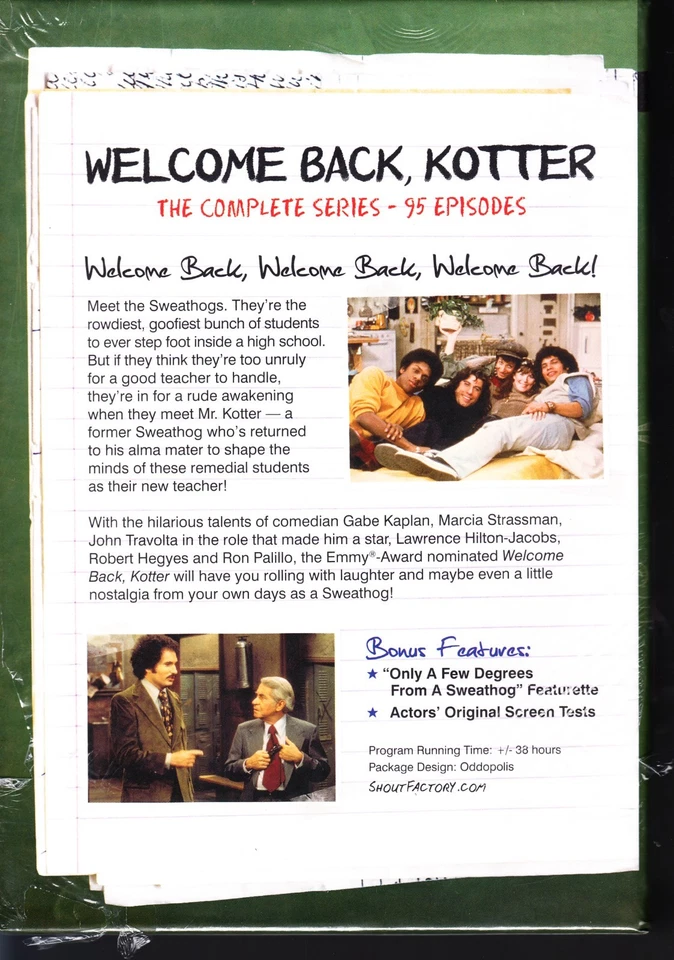 WELCOME BACK KOTTER COMPLETE SERIES SEASON 1,2,3,4 BOXSET 16 DISCS 1-4 - Image 2 of 3