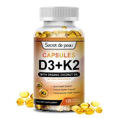 Vitamin K2 (MK7) with D3 - Non-GMO for Bone, Teeth, Muscle & Immune Health