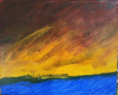 Custom Painting 11 x 7 - The Beauty of the Coming Storm