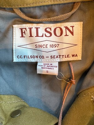 NWT Rare Filson Tin Cloth Short Lined Cruiser | Small| Made in USA