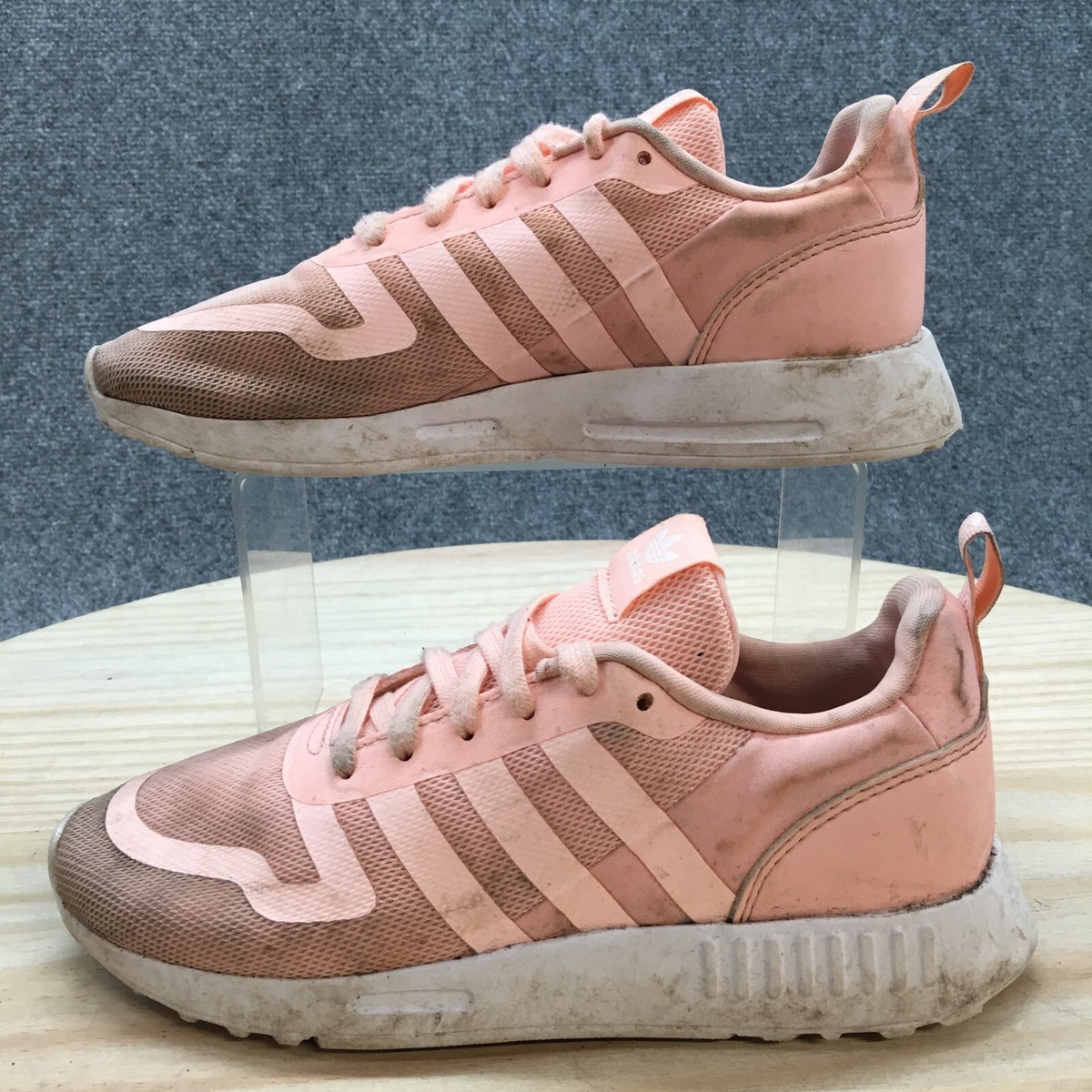 Adidas Shoes Youth 3 Multix Running Haze Coral Peach Mesh