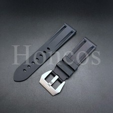 22MM Silicone Rubber Watch Band Strap Fits Blancpain X Swatch Atlantic Ocean BLK