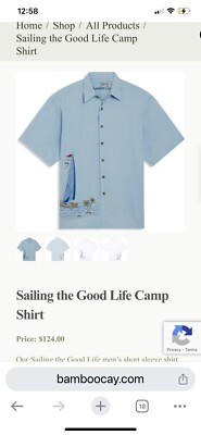 Bamboo Cay Sailing the Good Life Camp Shirt