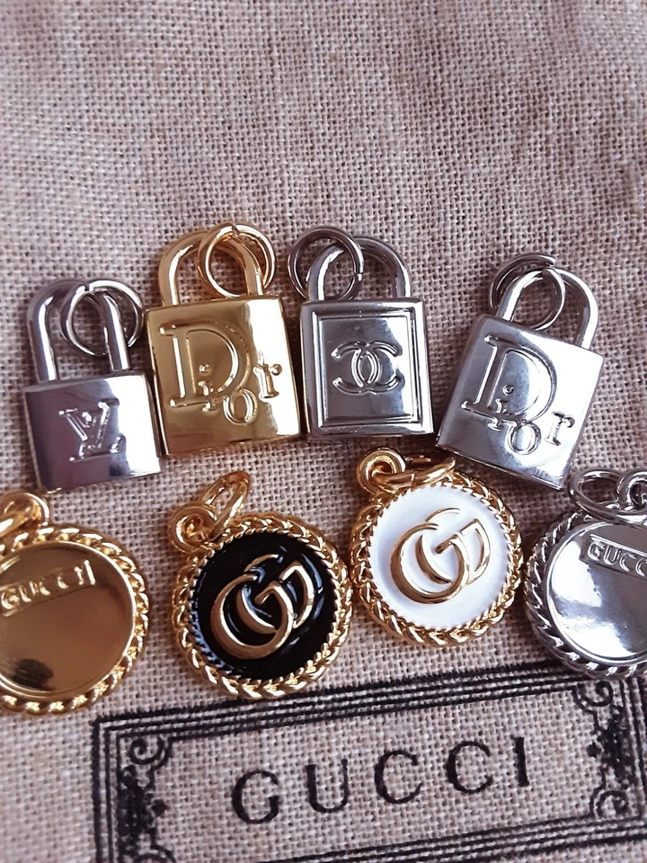 Gucci Dior look Zipper Pull lot of 8 mix - Image 4 of 4
