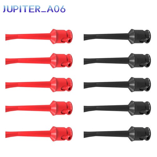 10PCS Test Hook Clips Insulated Mini Grabber Copper 10A for Electrical Testing - Picture 8 of 8