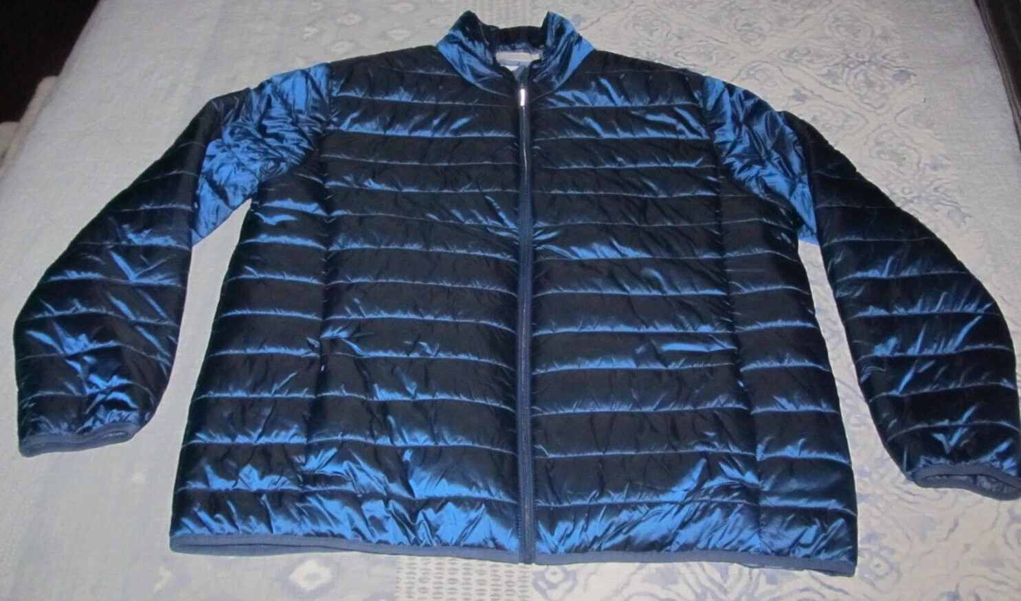 Goodfellow & CO Men's Lightweight Icy Blue Puffer Jacket Size XXL Waterproof