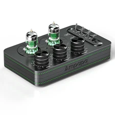 Ampapa A1 GE5654 Tube Phono Stage Preamp for Turntable Stereo Headphone Amp