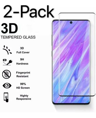 2 Pack Tempered Glass Screen Protector For Samsung Galaxy S22