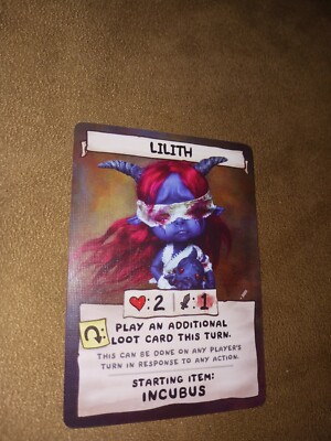 Lilith ALT ART Binding Of Isaac Four Souls Requiem Kickstarter Exclusive