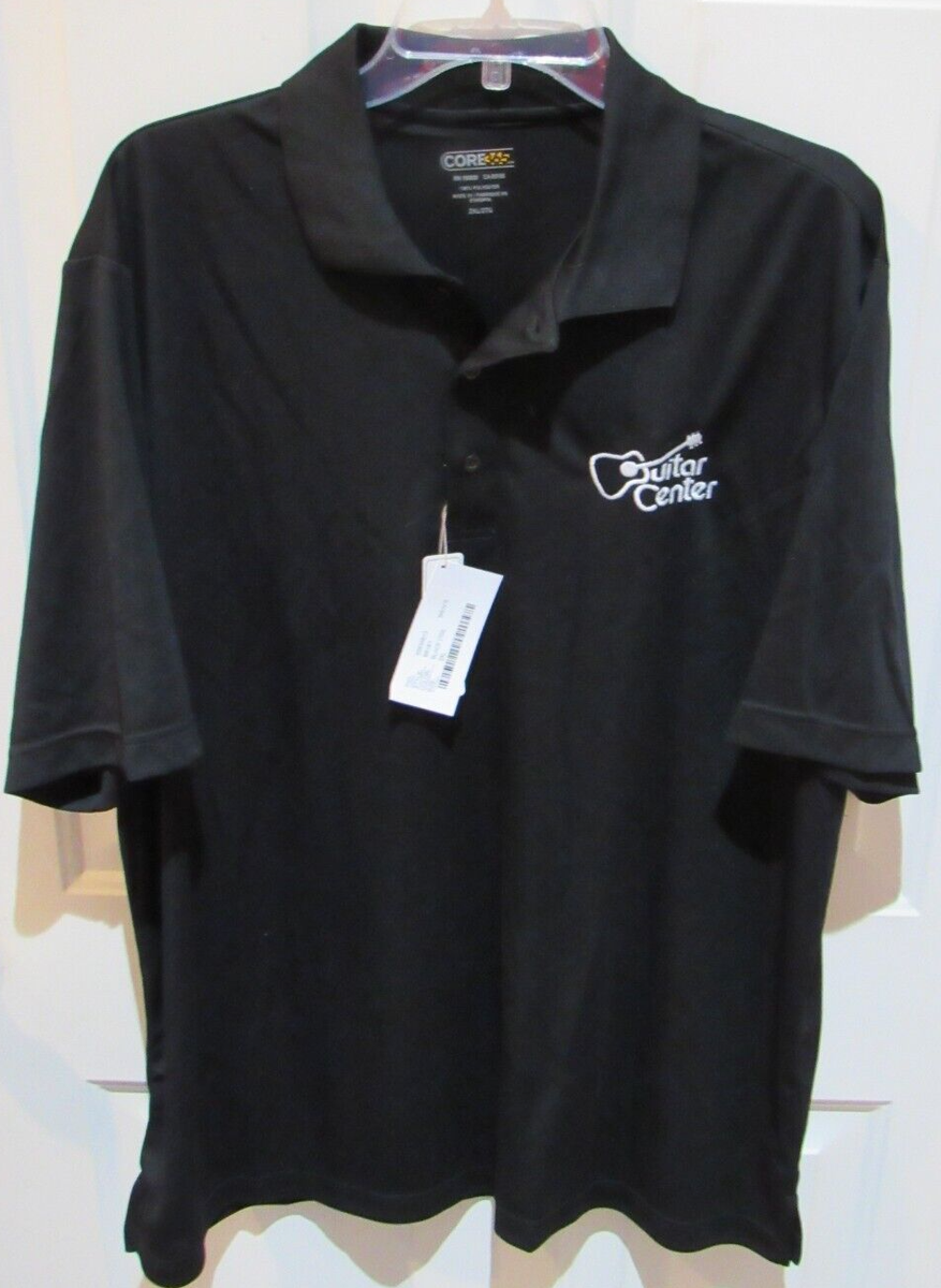 NWT Guitar Center Polo Style Shirt Employee Men's 2XL Black NEW