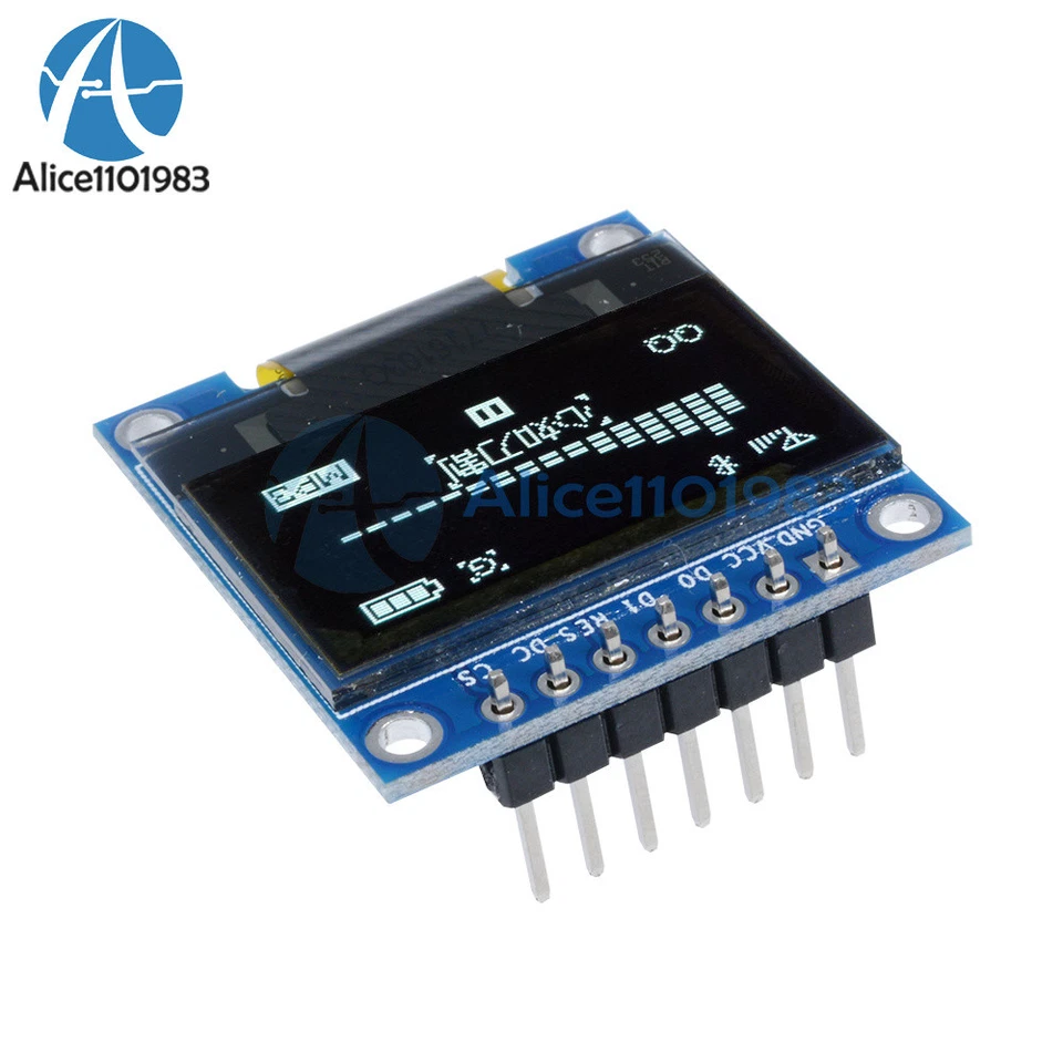 White 3-5V 0.96" SPI Serial 128X64 OLED LCD LED Display Module for Arduino - Image 4 of 4