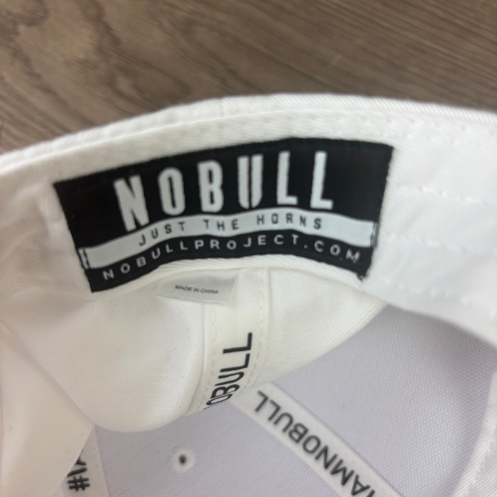 NOBULL Performance Hat Snap Back Cap White Black … - image 14