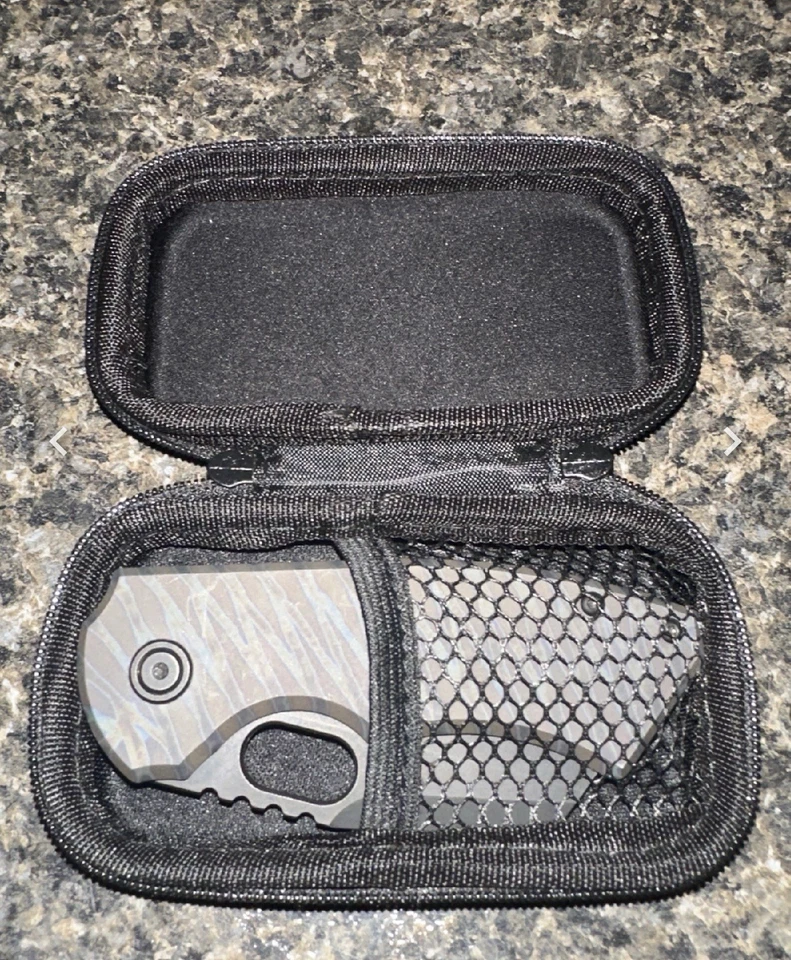 Cuchillo de hoja fija Berg Blade Titanium Tiger Stripes CPM 20CV Foto 2 de 4