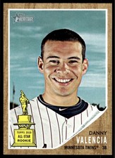 2011 Topps Heritage Danny Valencia Rookie Minnesota Twins #283