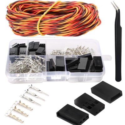 Vielseitiges 30 Sets Servo Stecker Set für DIY und Reparaturen mit Draht